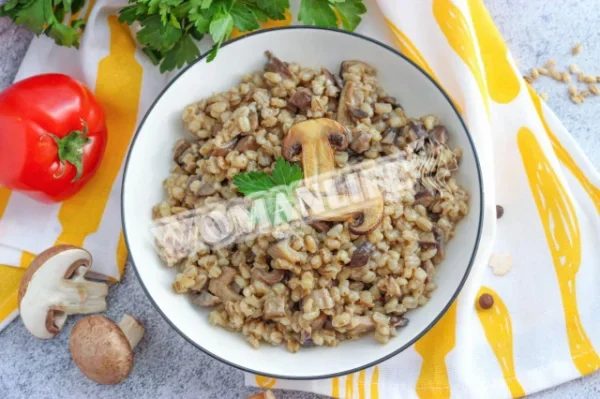 Перлотто з грибами класичне