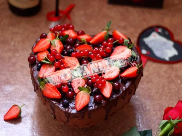 Торт Серце без мастики