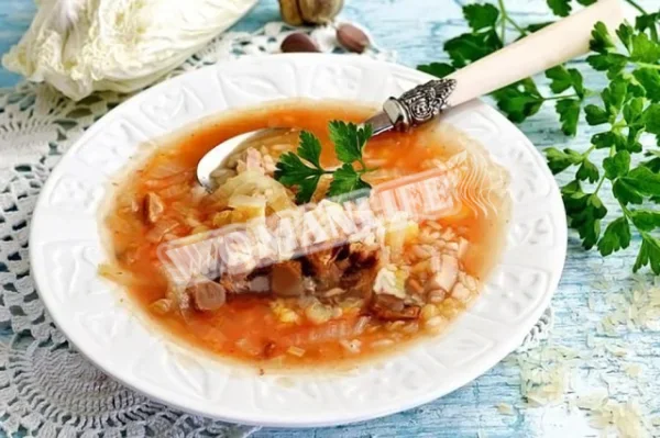 Щі з рисом
