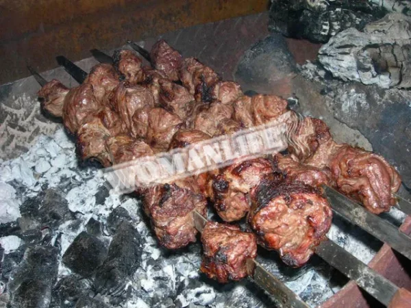 Шашлик з м'яса ведмедя