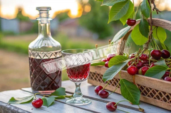 Вишневе вино з кісточками