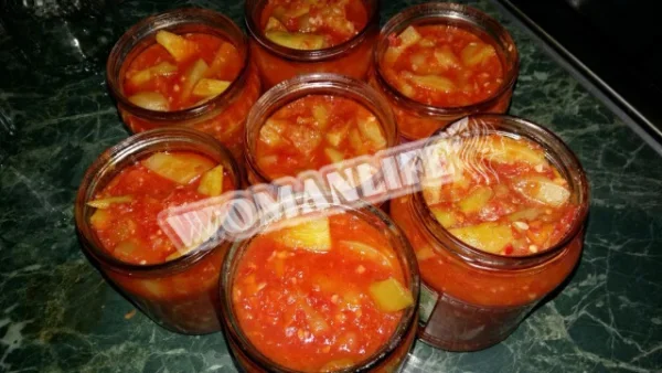 Лечо з огірків і болгарського перцю на зиму