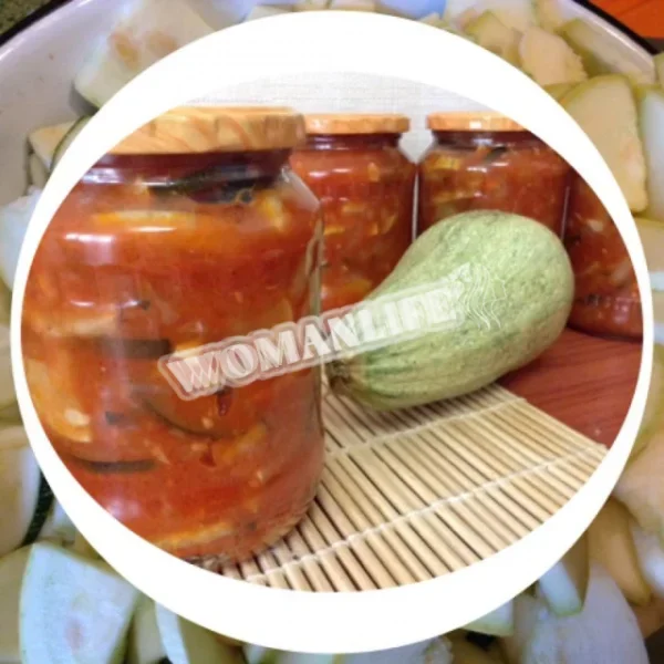 Лечо з кабачками і кетчупом на зиму