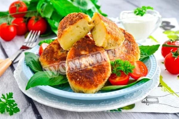 Картопляні котлети з грибами
