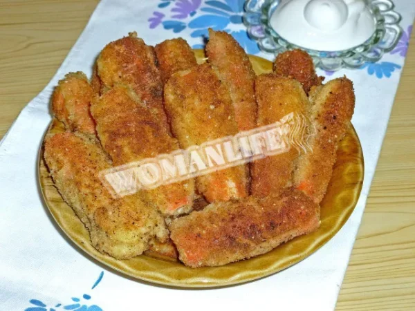 Крабові палички в клярі з сиром