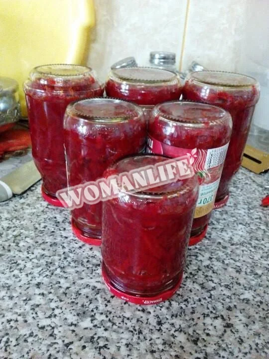 Смачна заправка для борщу на зиму