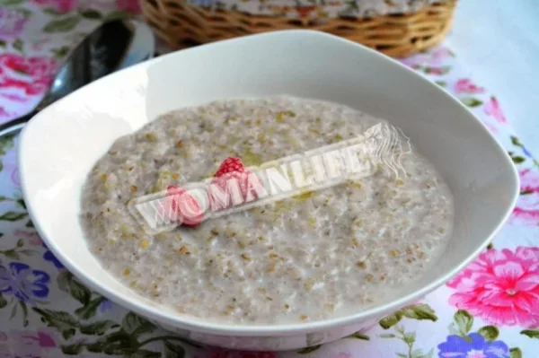 Ячна каша на воді і молоці