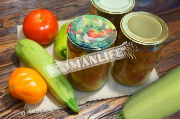 Лечо Анкл Бенс на зиму з кабачками