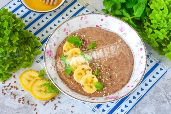 Каша з насіння льону