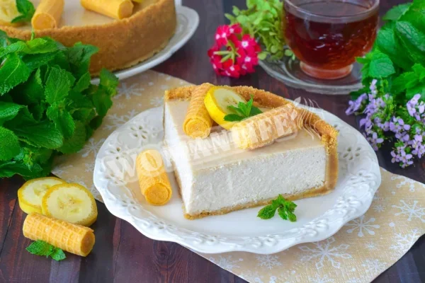 Чізкейк з бананом і сиром