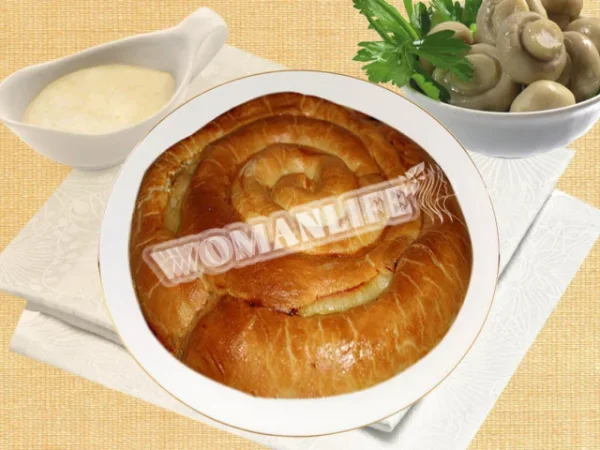 Вертута з грибами