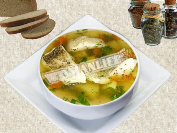 Юшка з щуки з перловкою