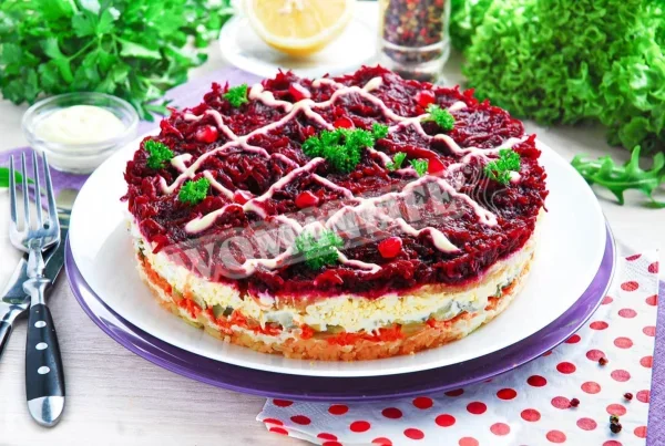 Овочевий салат буряк картопля морква