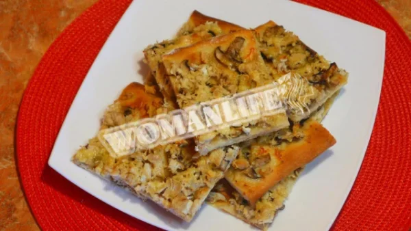 Піца з куркою та грибами