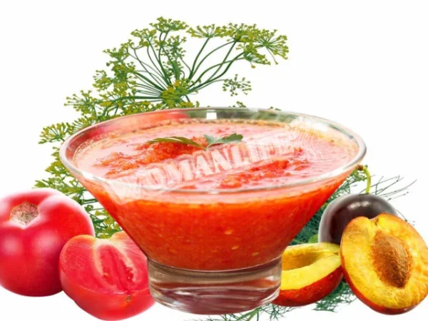 Аджика зі слив з яблуками