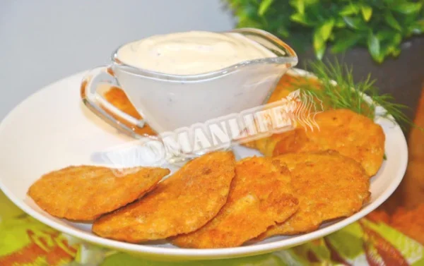 Млинці з ікри коропа під соусом