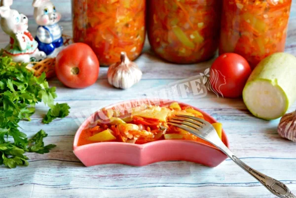 Салат з кабачків на зиму оближеш