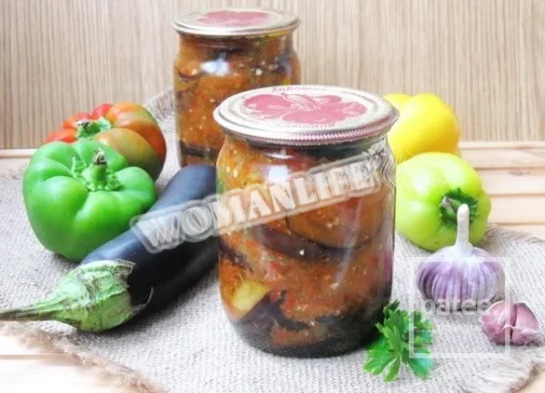 Баклажани з болгарським перцем на зиму