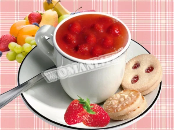 Заморожене полуничне желе