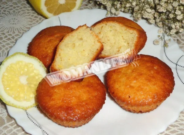 Лимонні кекси з лимоном