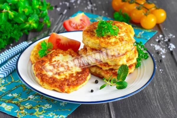Оладки з курячого фаршу