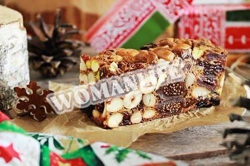Фруктово-горіховий різдвяний кекс
