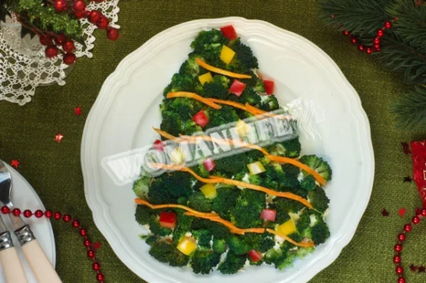 Вегетаріанський салат Ялина кучерява