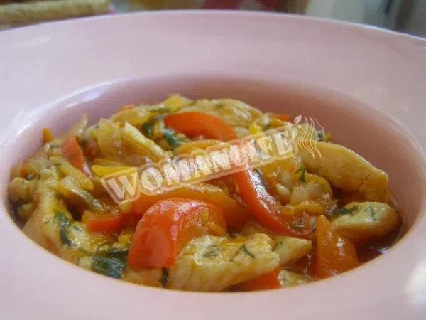 Гуляш з курки в мультиварці