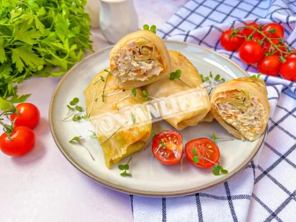 Ніжні голубці з куркою та капустою