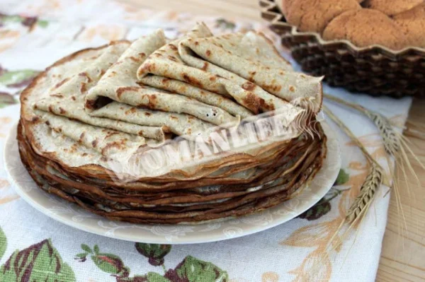 Млинці з цільнозернового борошна і крохмалю