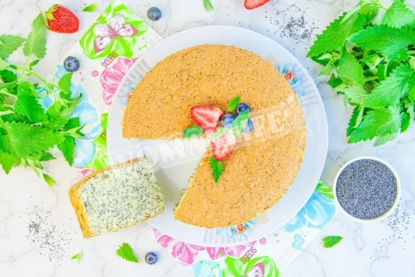 Маковий бісквіт для торта