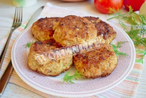 Котлети зі свинини та курки