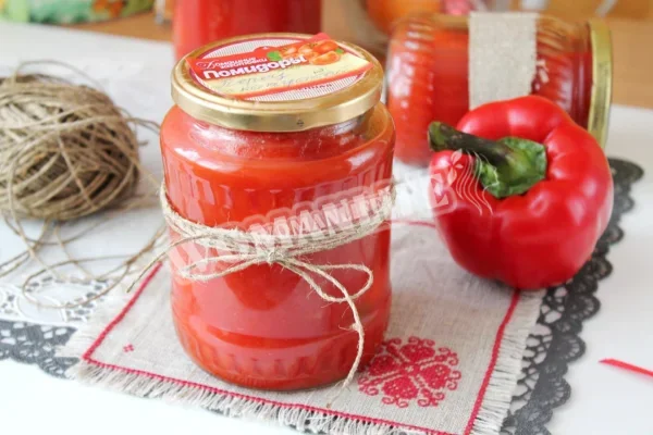 Перець, фарширований капустою на зиму