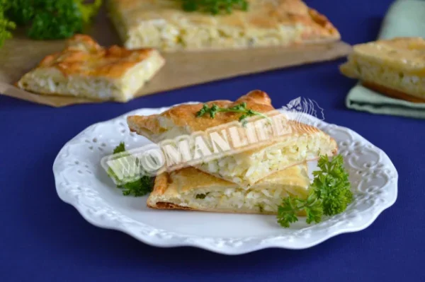 Листковий пиріг з рисом