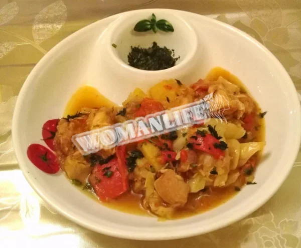 Овочеве рагу з куркою
