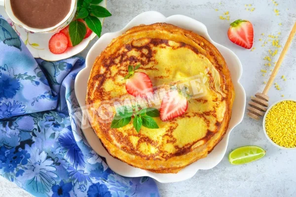 Млинці на кулеші з пшона