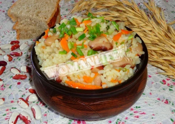 Плов з квасолею