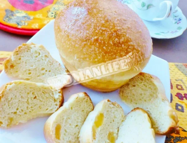 Пиріг на сухих дріжджах з персиками