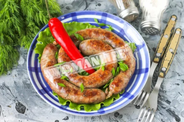 Домашня яловича ковбаса