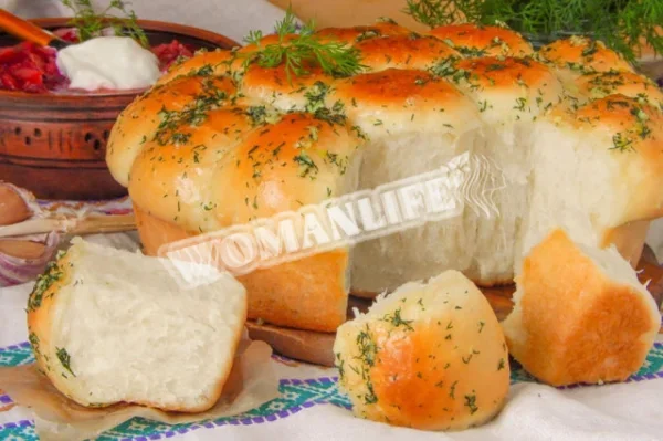 Часникові пампушки до борщу