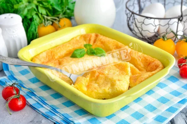 Омлет з сиром в духовці