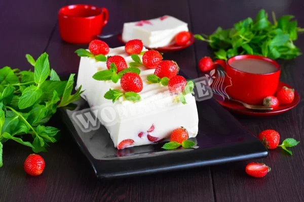 Молочний десерт з желатином
