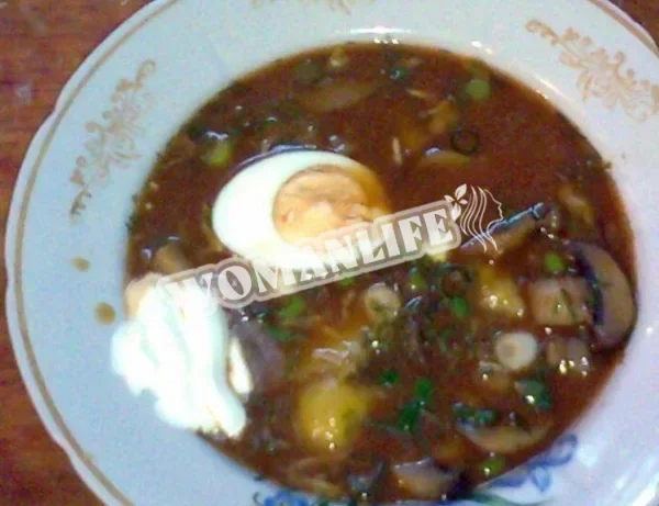 Грибна окрошка з хроном