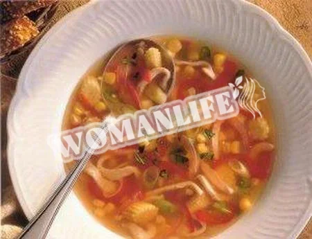Китайський суп з кукурудзи та курки