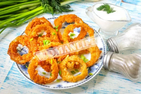 Кільця цибулі в клярі
