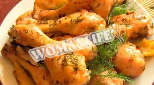 Курячі ніжки, запечені в духовці з лимоном