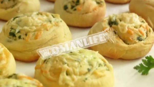 Булочки з сиром і часником
