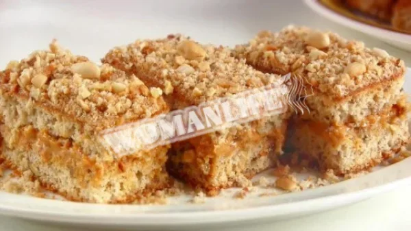 Торт Білочка з горіхами і згущеним молоком