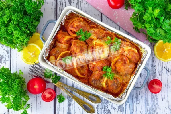 Шашлик зі свинини у фользі в духовці