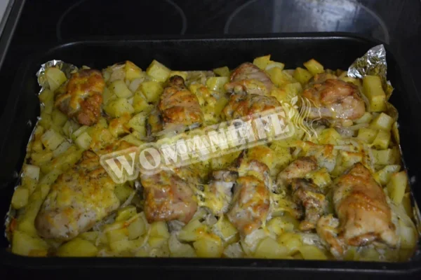 Швидка картопляна запіканка з куркою